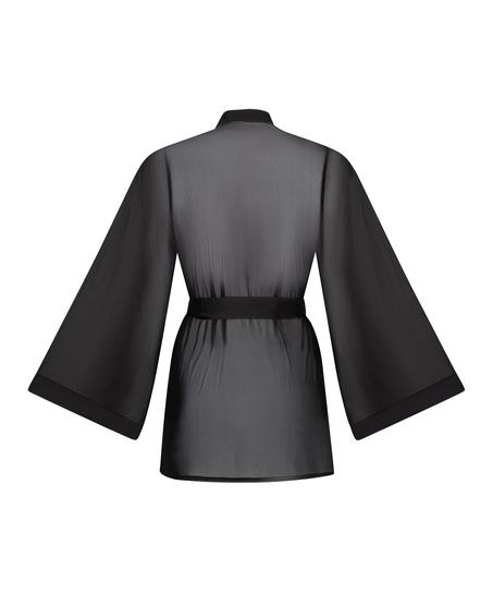 Kimono Maxime Tulle, Noir