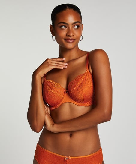 Soutien-gorge à armatures non-préformé Marine, Orange