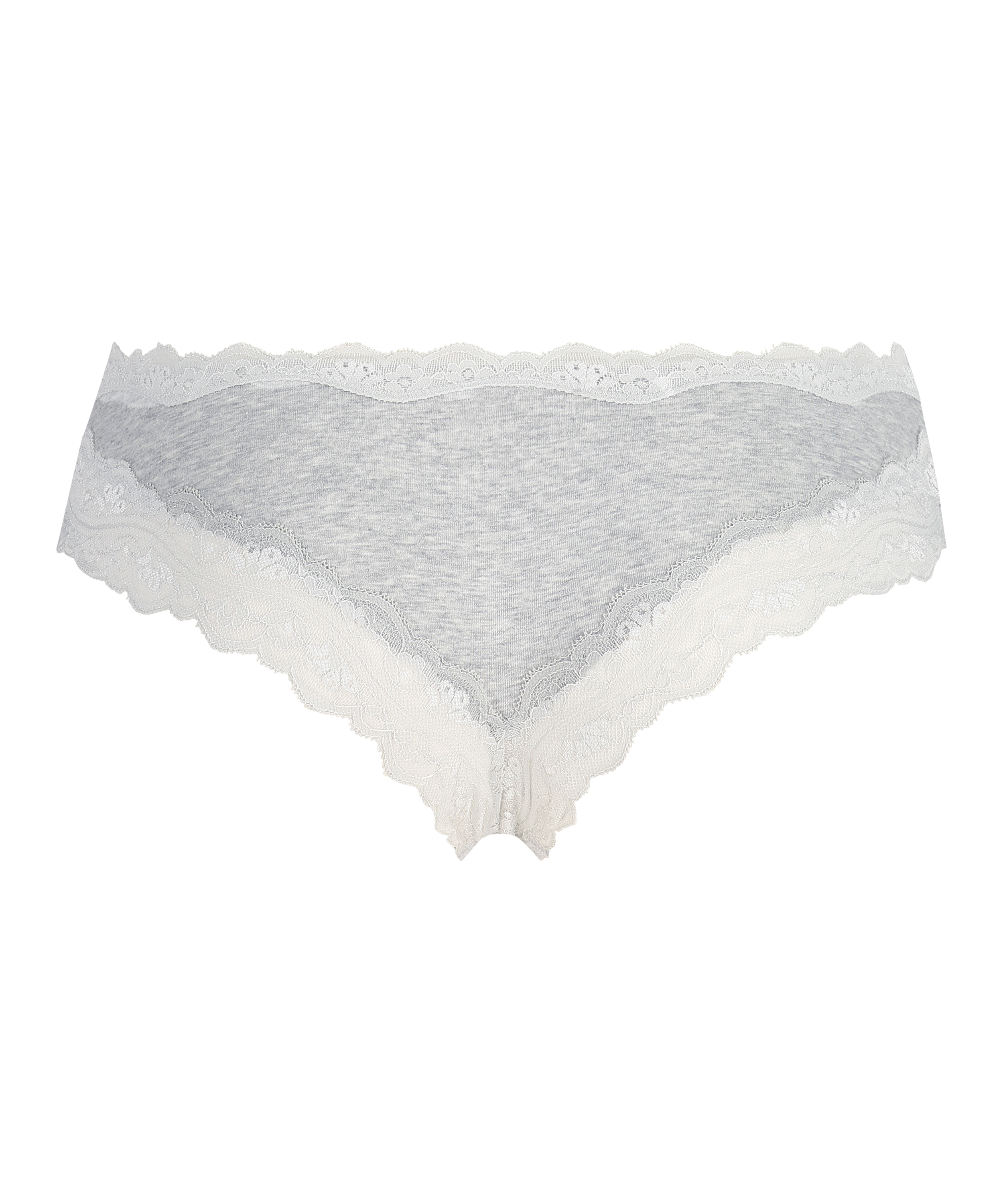 Slip br&eacute;silien coton, Gris, main