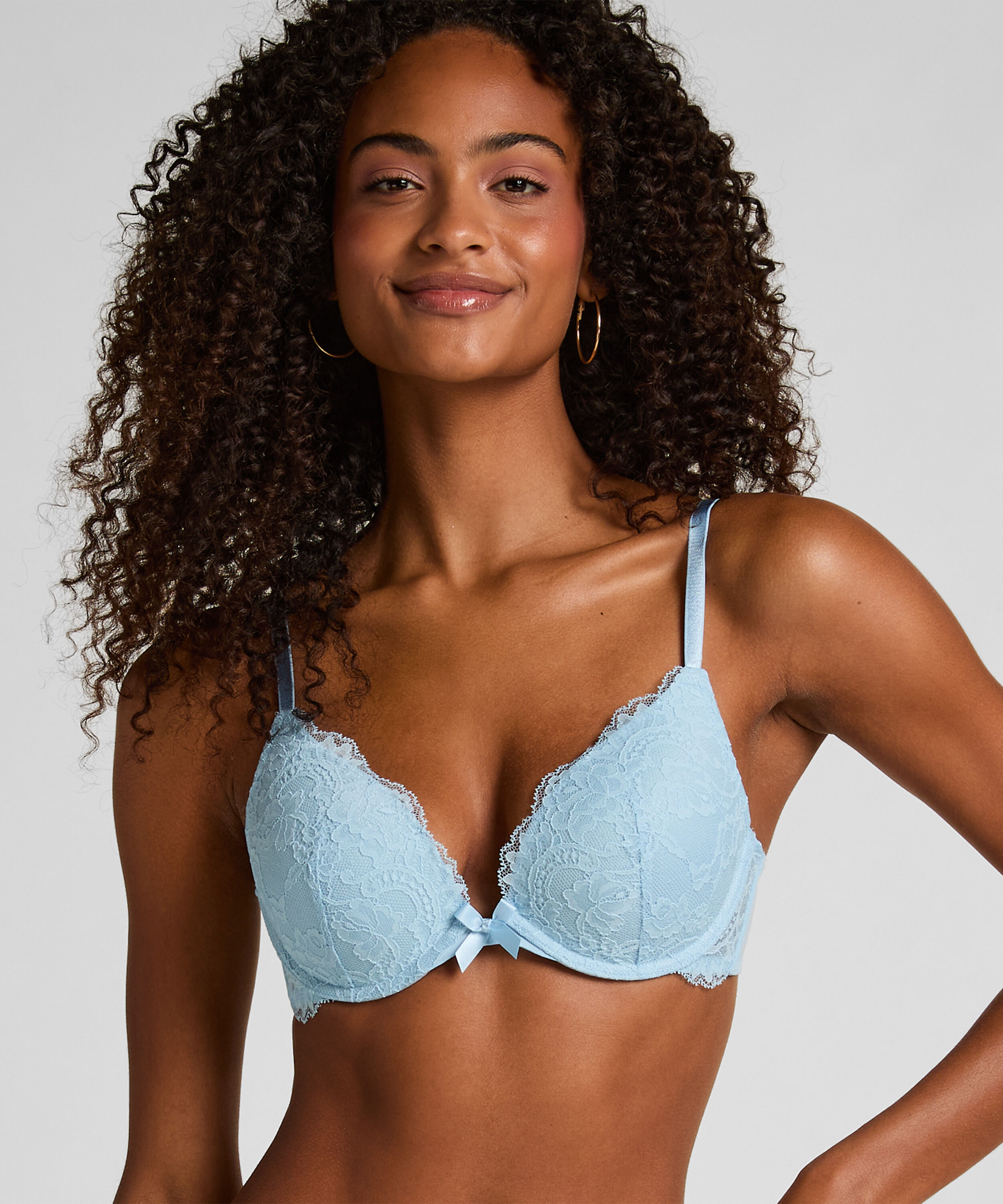 Soutien-gorge push-up à armatures préformé Teddy, Bleu
