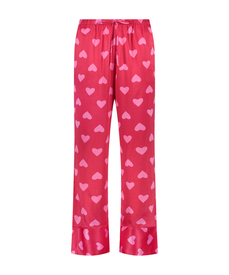 Pantalon Satin, Rouge