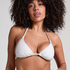Haut de bikini triangle Giselle, Blanc