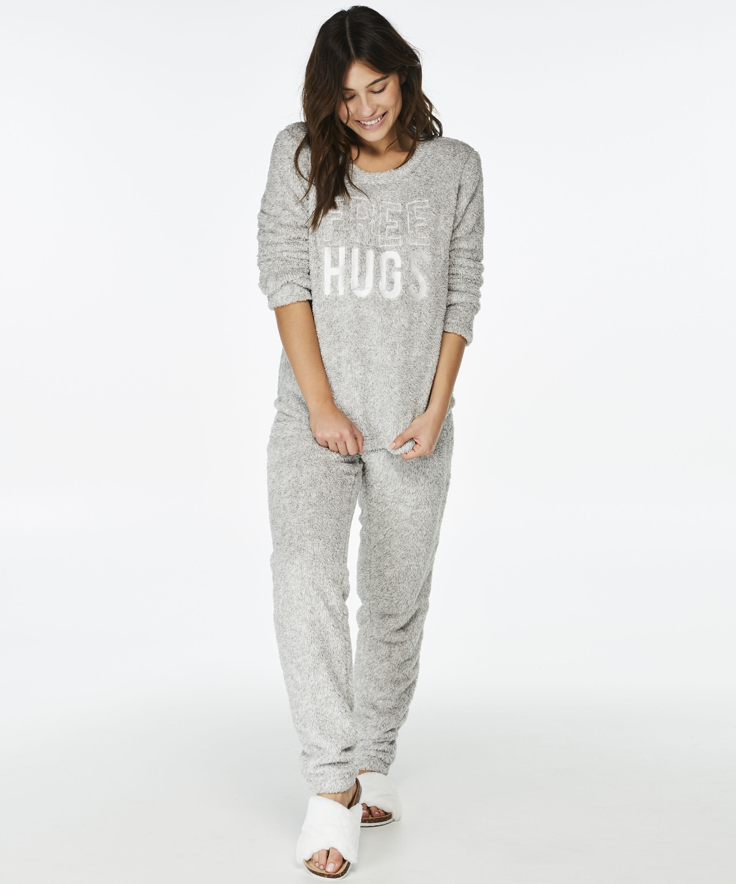 PJ Fleece Fairisle, Gris PJ Fleece Fairisle, Gris