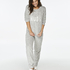 PJ Fleece Fairisle, Gris