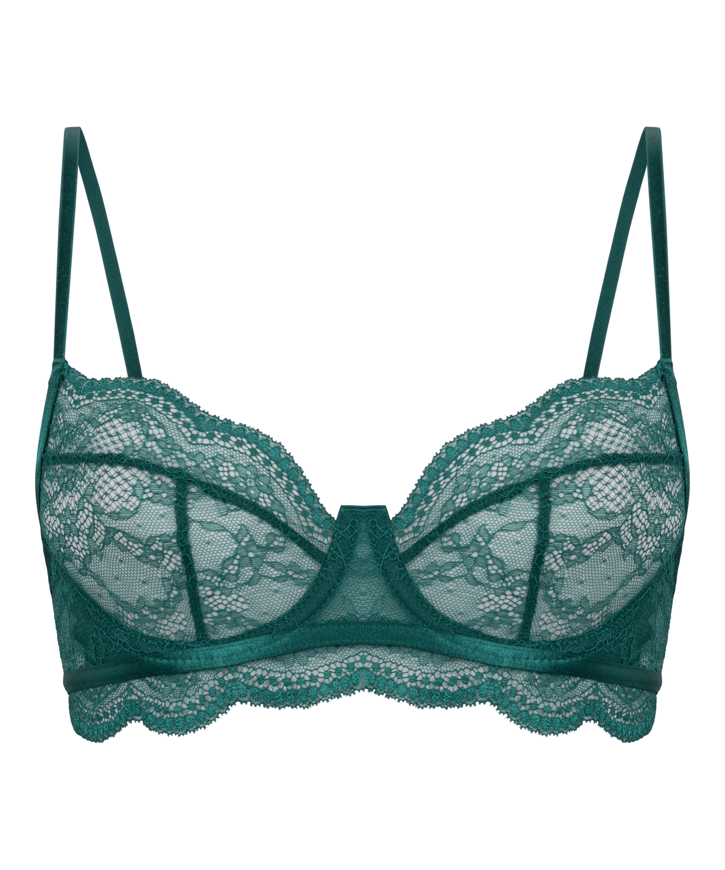 Soutien-gorge non-rembourré à armatures Isabelle, Vert, main