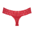 String dentelle florale, Rouge