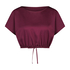 Top court en satin, Violet