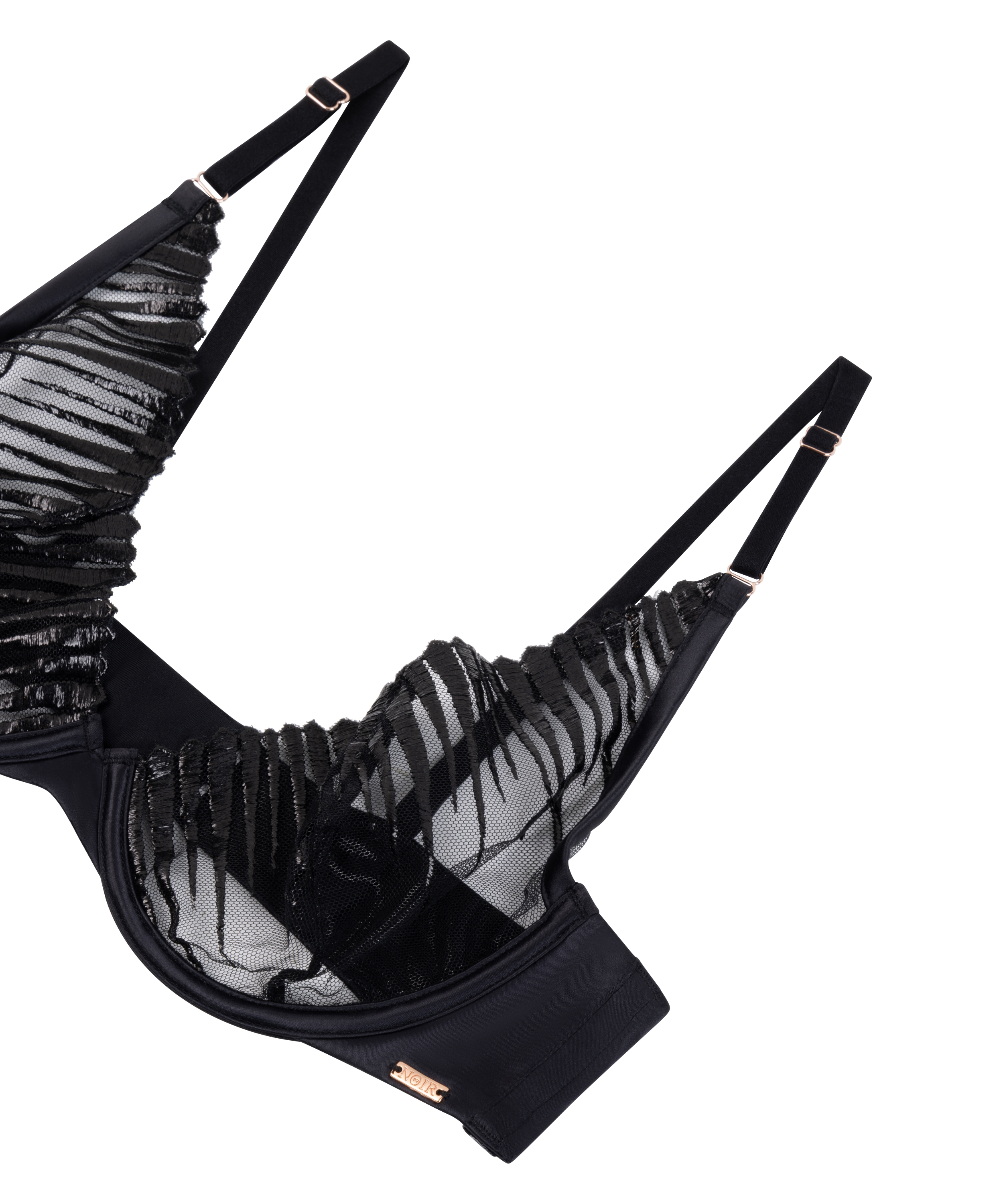 Soutien-gorge non-rembourré à armatures Alice, Noir, main