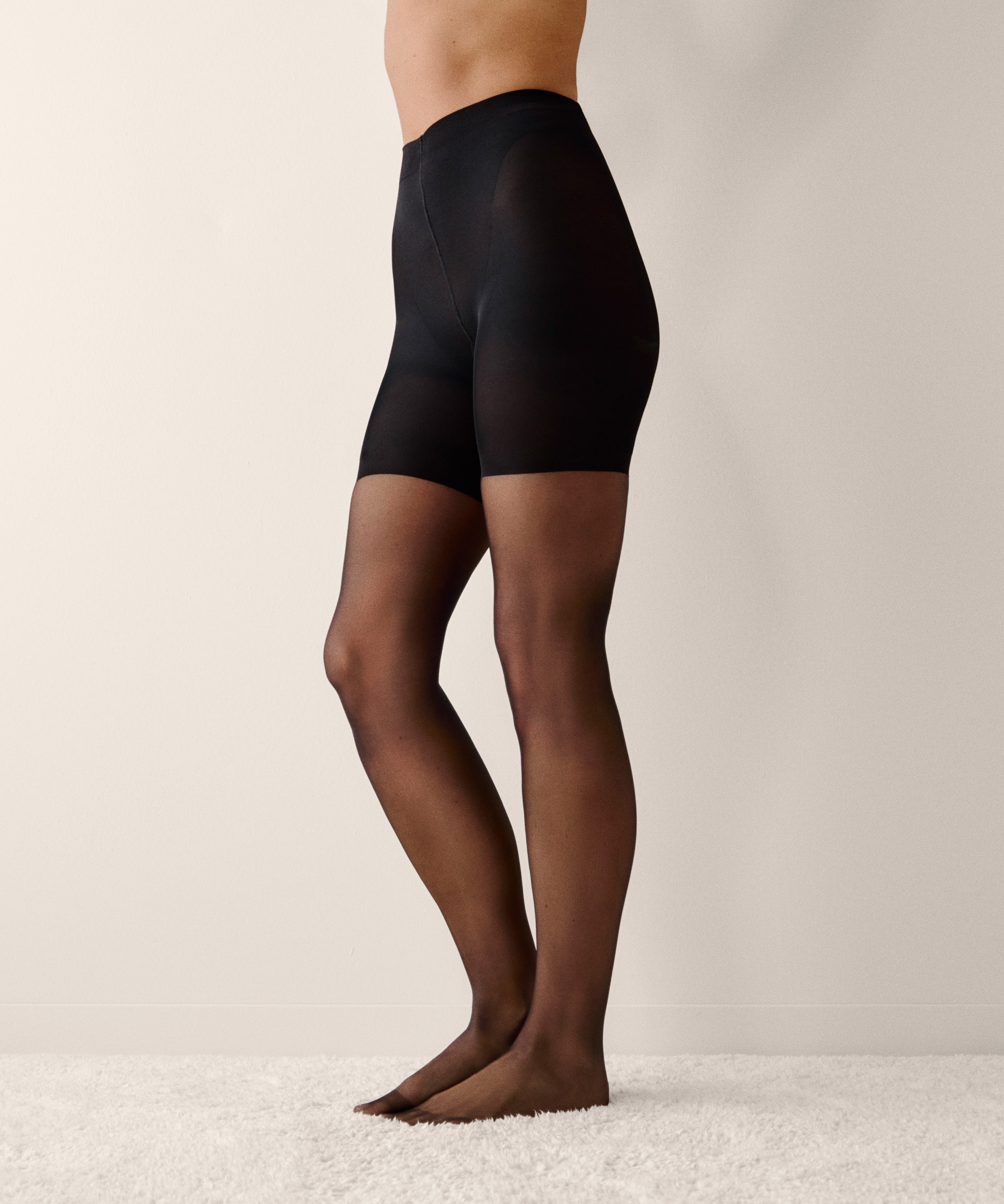 Collants 15 Deniers Lift & Shape Total, Noir, main