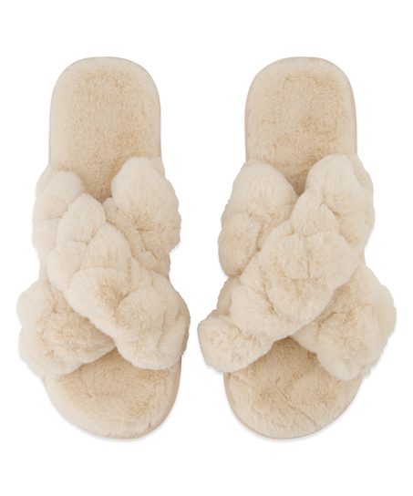 Chaussons Lia, Blanc