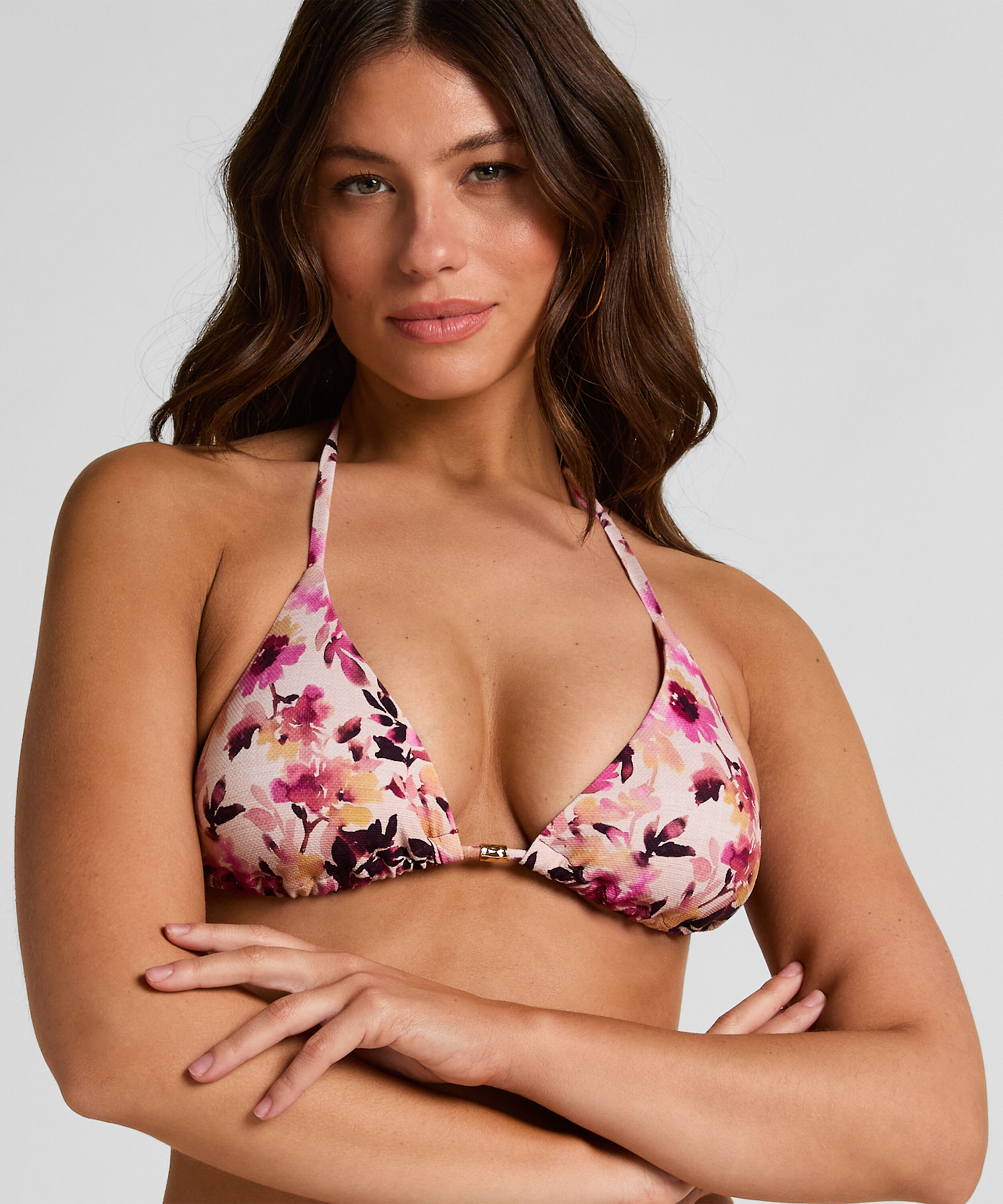 Haut de Bikini Triangle Lagos, Beige