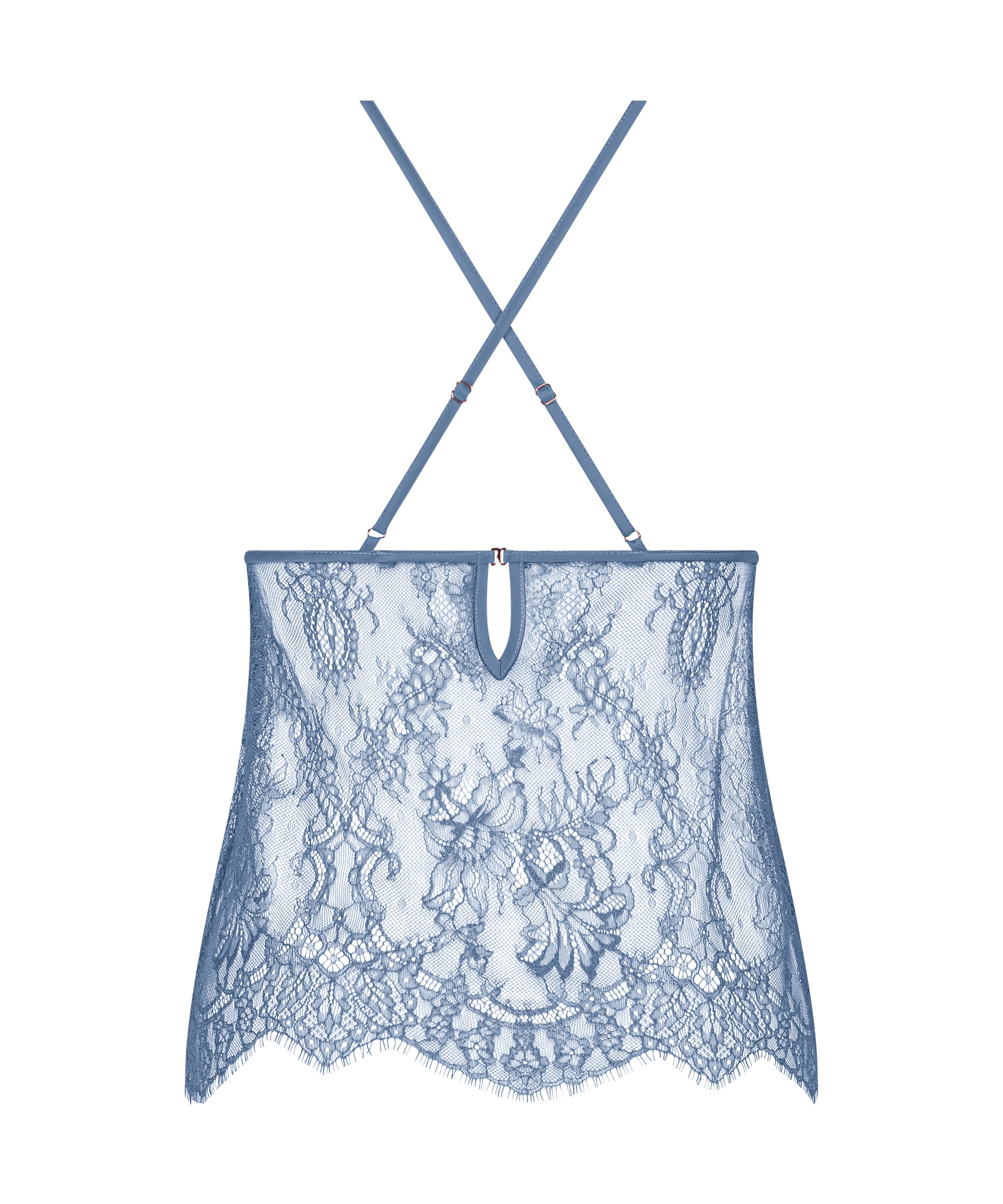 Camisole Lace Delphine, Bleu, main