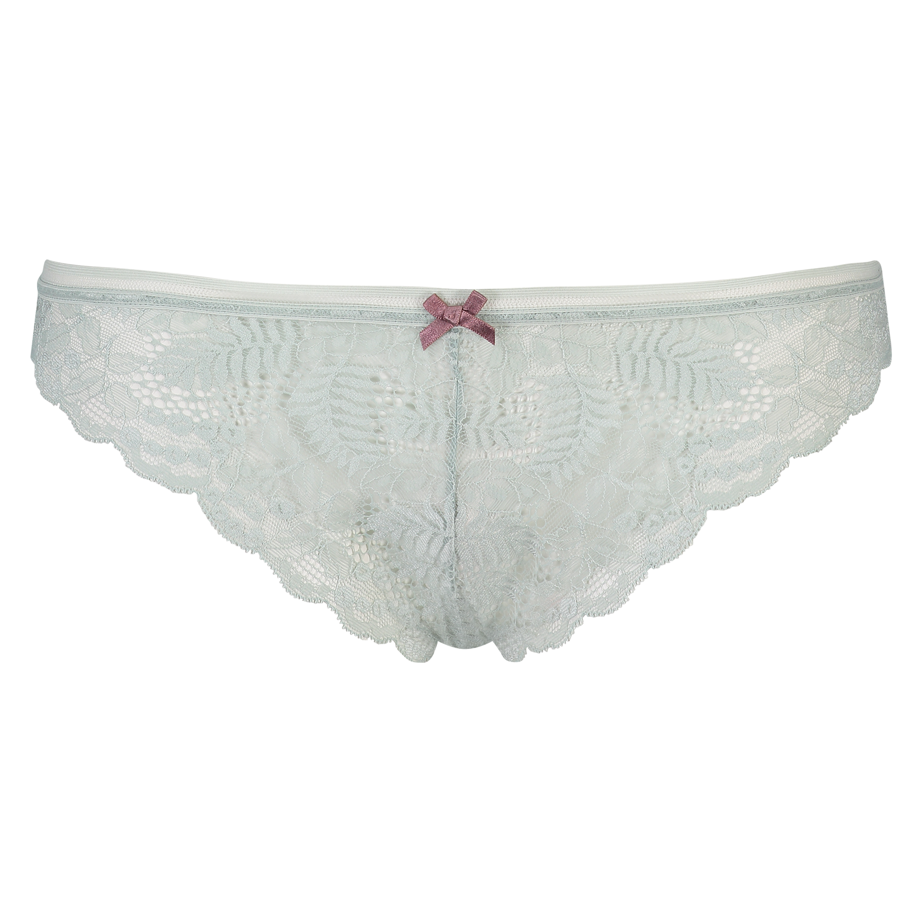 Slip brésilien Leaf Lace, Beige, main