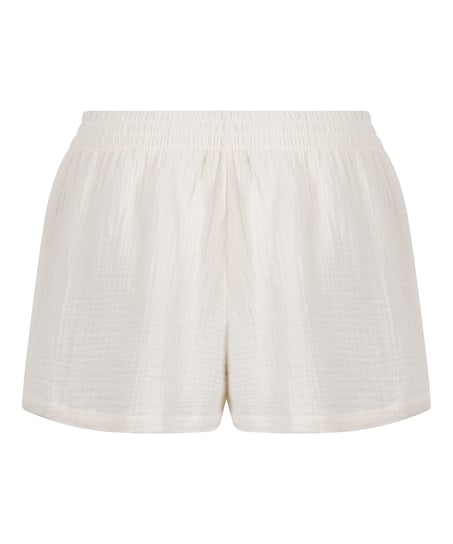 Short en mousseline, Blanc