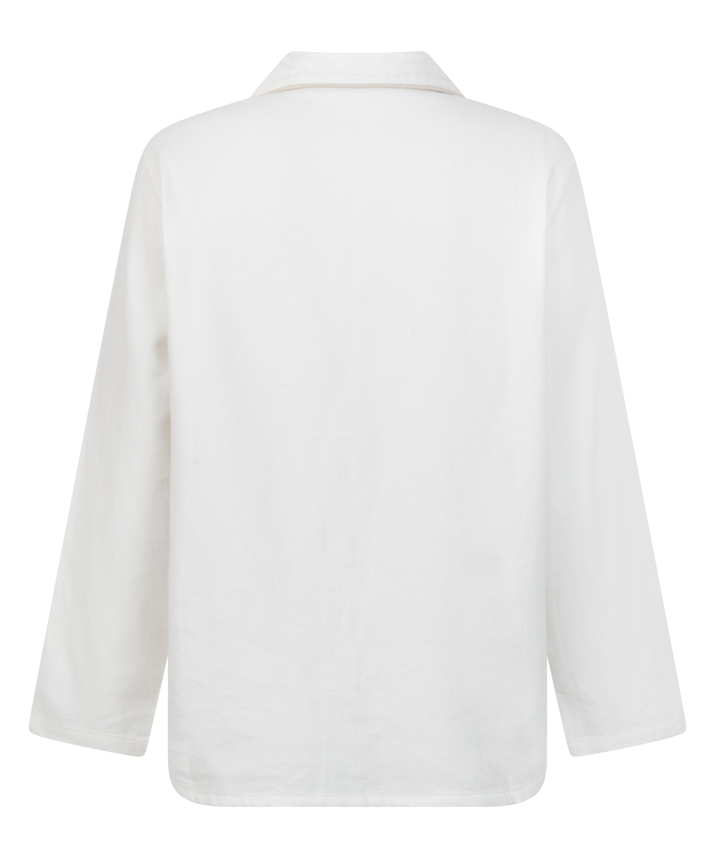 Haut de pyjama Flanel Essentials, Blanc, main