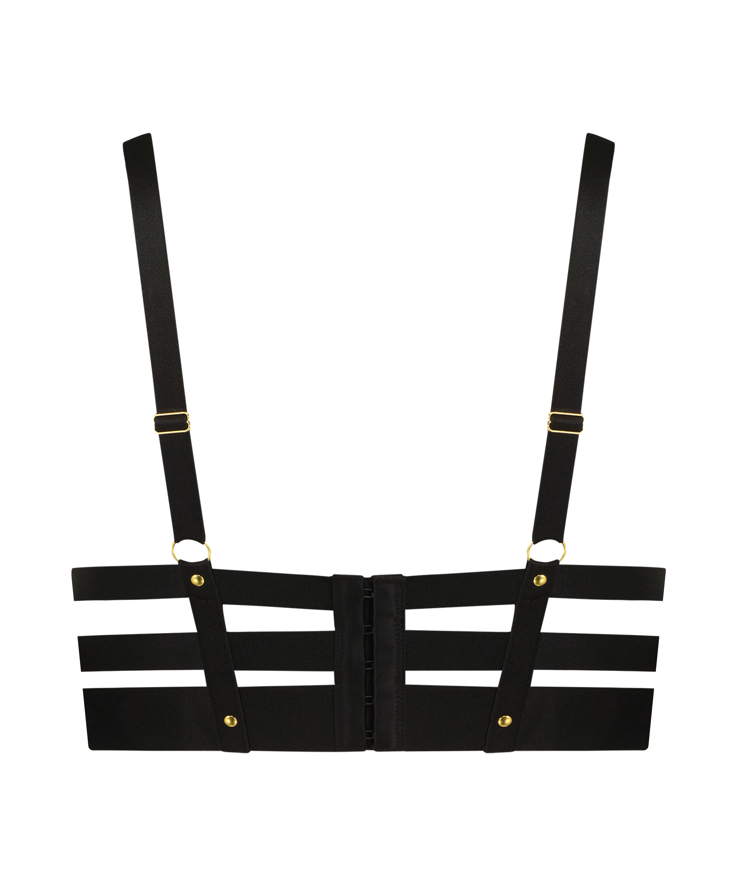 Soutien-gorge à armatures non-préformé longline Occult, Noir, main
