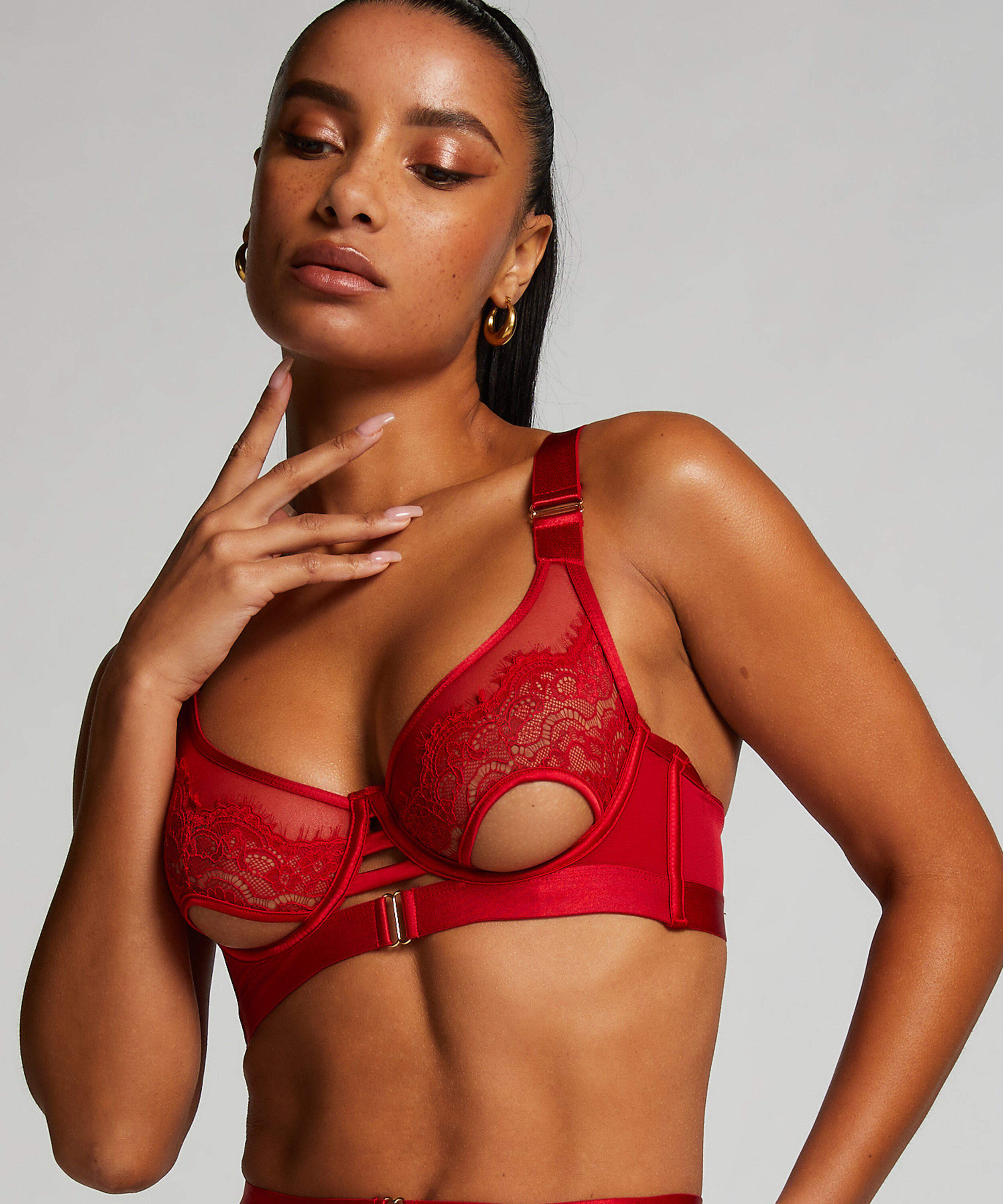 Soutien-gorge à armatures non-préformé Aurelia, Rouge Soutien-gorge à armatures non-préformé Aurelia, Rouge