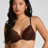 Soutien-gorge &agrave; armatures pr&eacute;form&eacute; push-up Marine, Marron