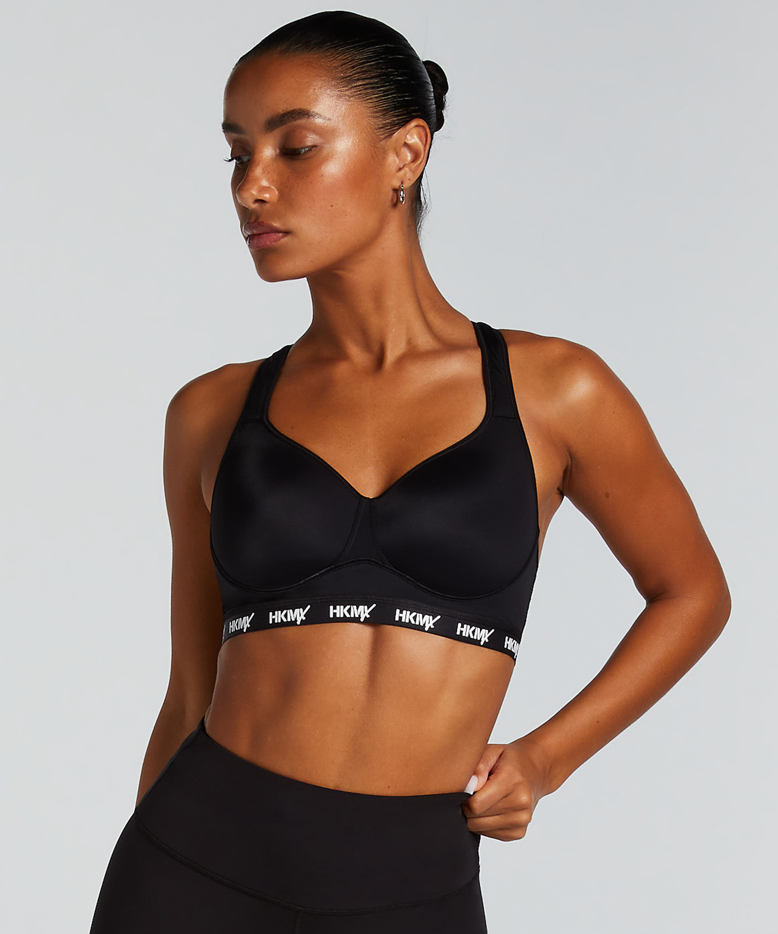 HKMX Soutien-gorge de sport The All Star Maintien niveau 2, Noir, main
