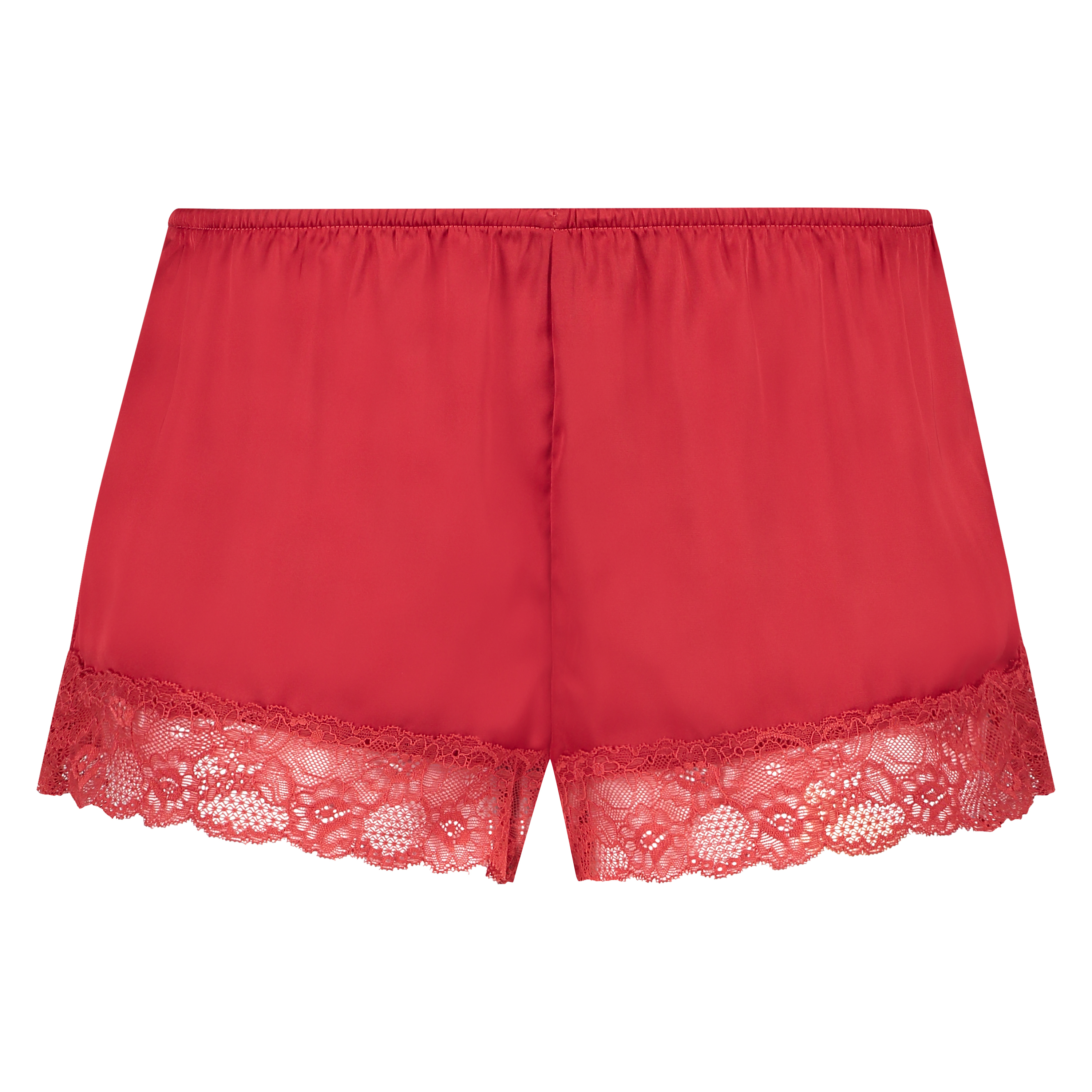 Short de pyjama Satin, Rouge, main