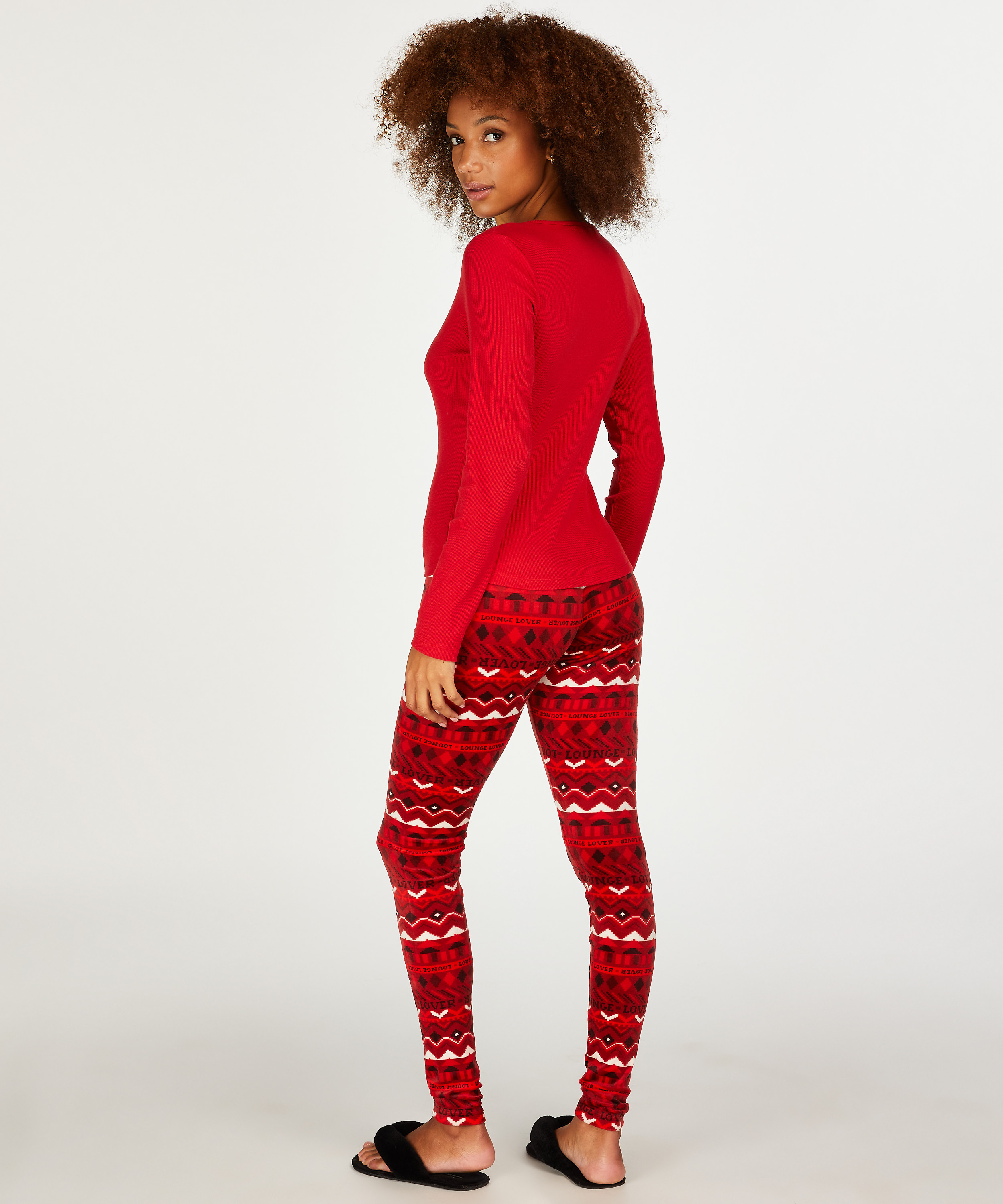 Legging Velours, Rouge, main