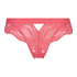 Slip brésilien jambes hautes Hana, Rose