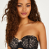 Soutien-gorge à armatures préformé sans bretelles Rose, Noir