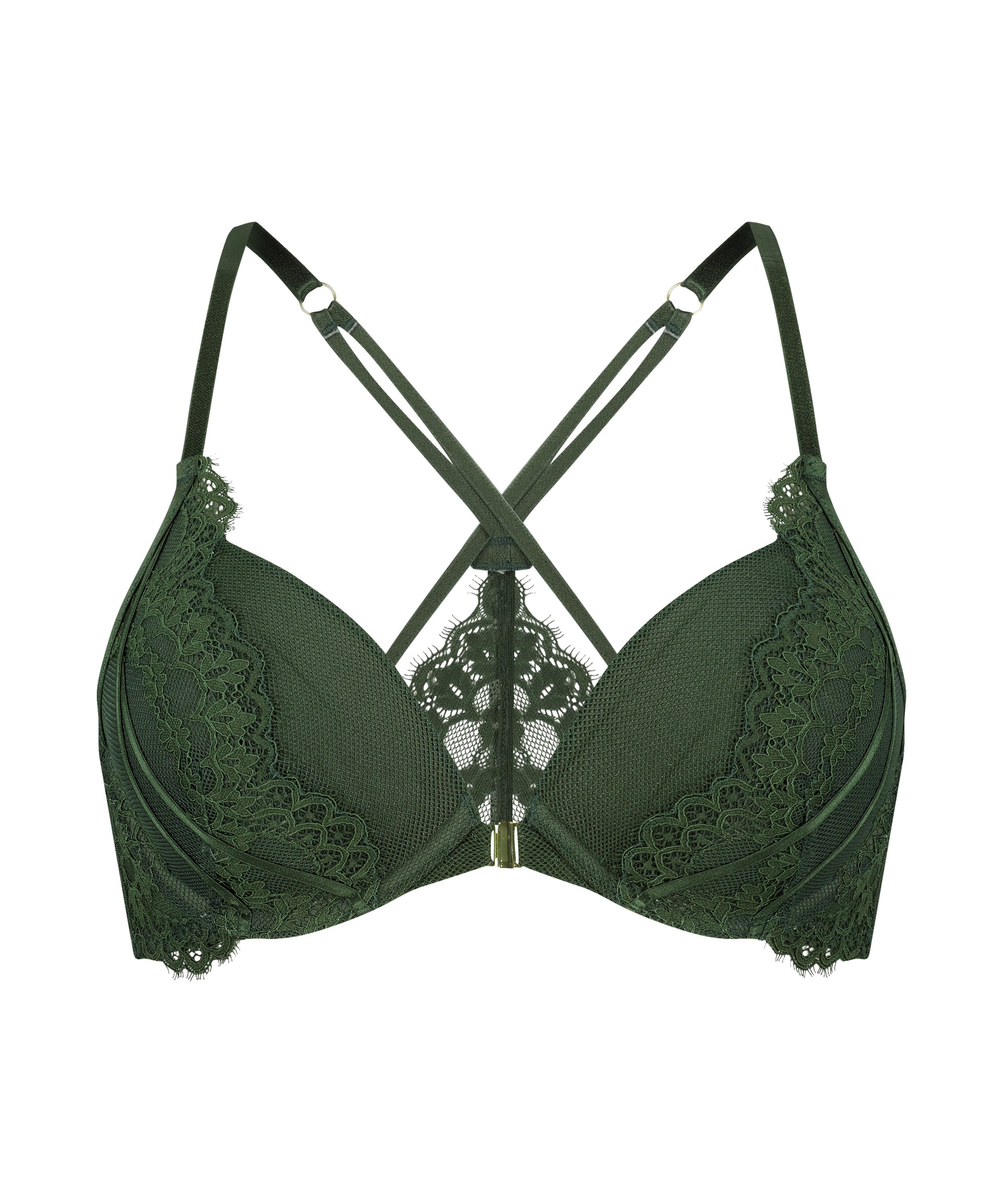 Soutien-gorge à armatures préformé push-up Miley, Vert, main