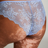 Slip brésilien Invisible Lace Back, Bleu