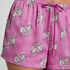 Short de pyjama Satin, Violet