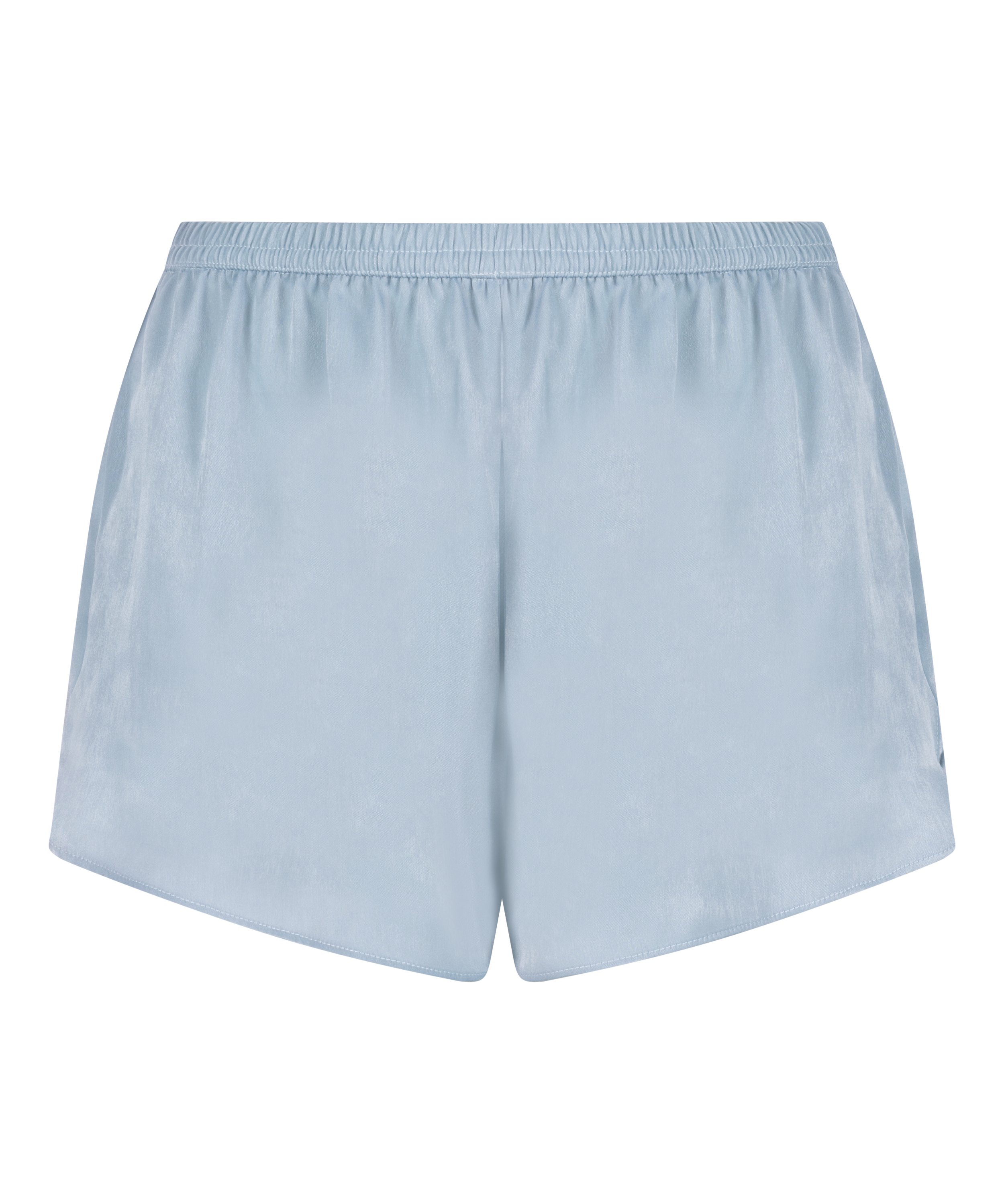 Short en satin Minimal, Bleu, main