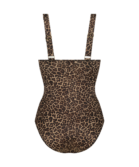 Maillot de bain Leopard, marron