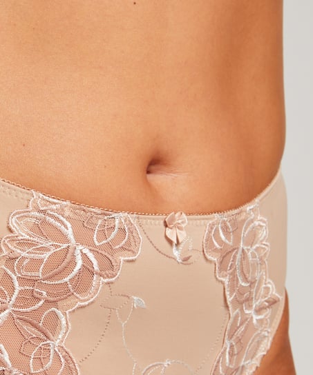 Slip taille haute Diva, Beige