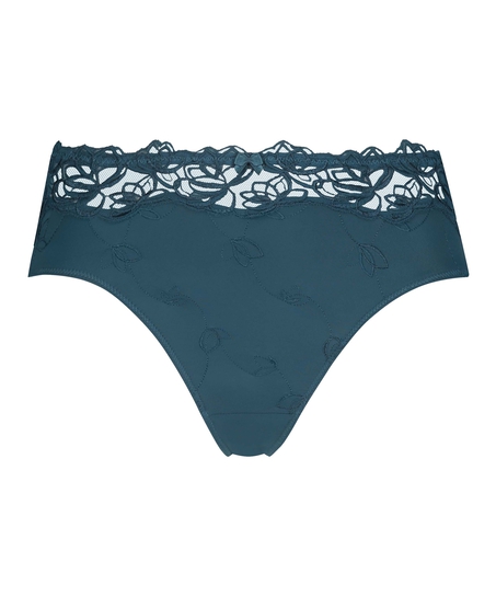 Slip taille haute Diva, Bleu
