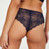 Slip br&eacute;silien Invisible Lace Back, Bleu