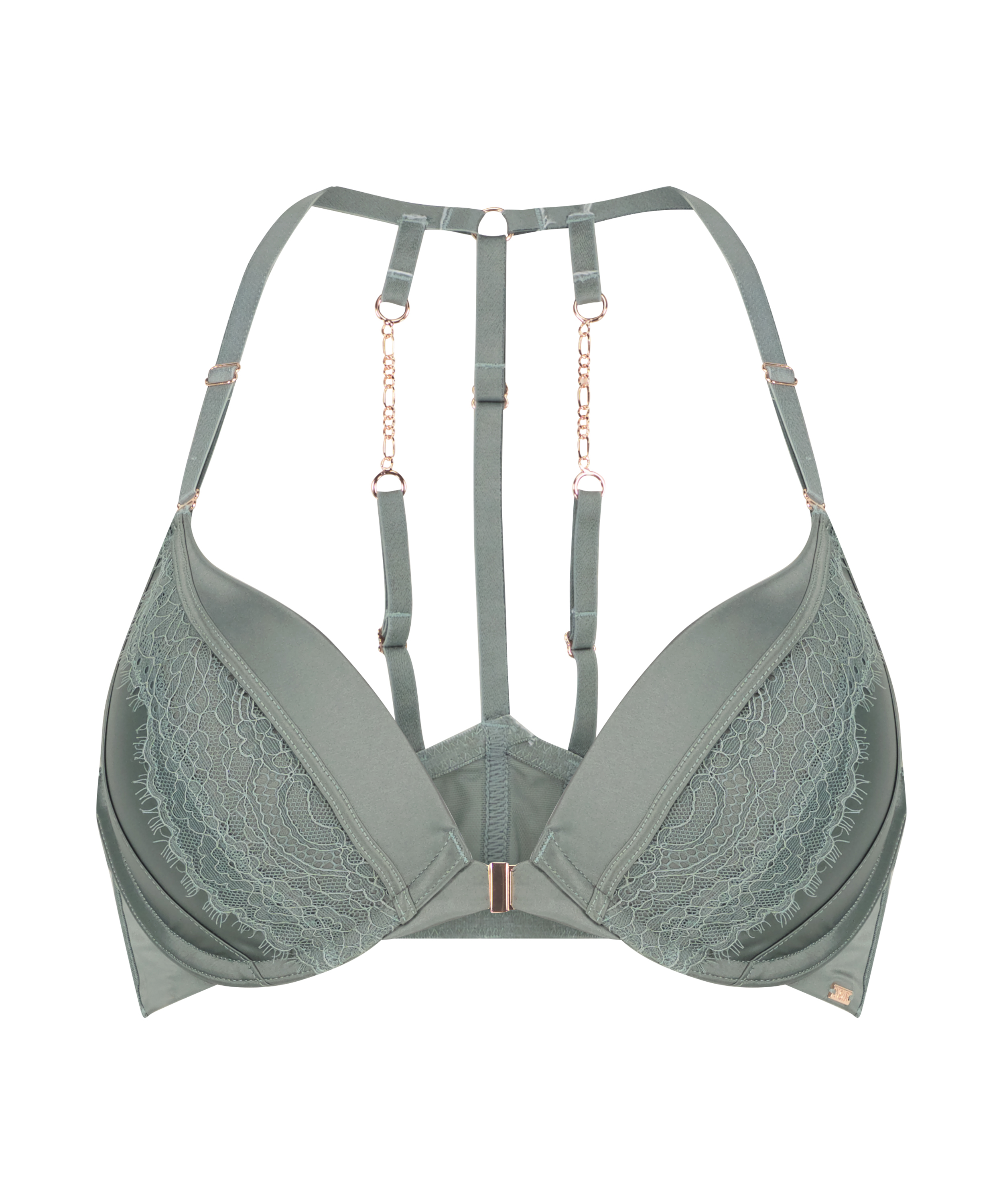 Soutien-gorge push-up à armatures préformé Nicole, Vert, main