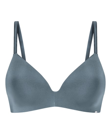 Soutien-gorge sans armatures pr&eacute;form&eacute; Mona, Bleu