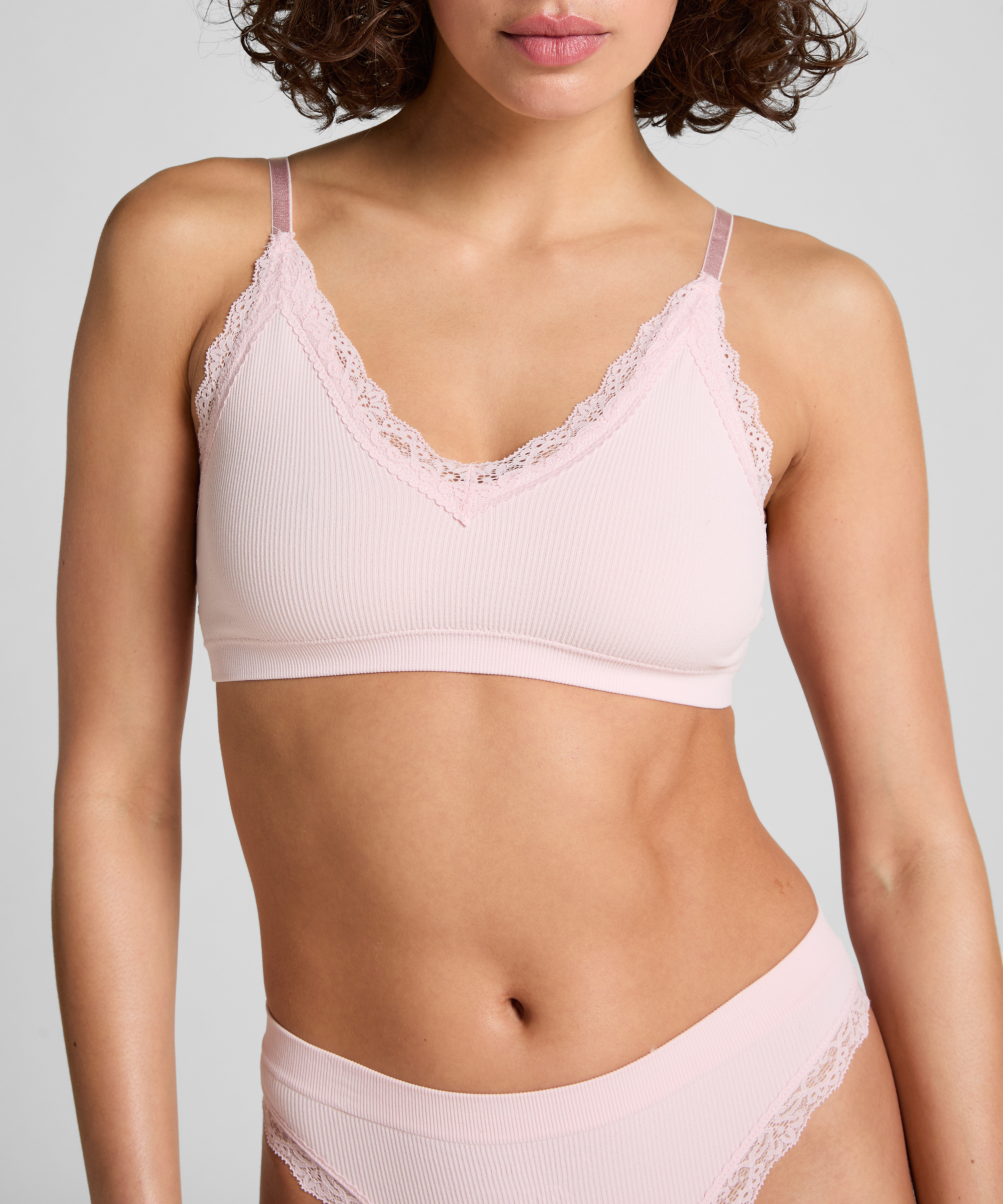Bralette Lola, Rose, main
