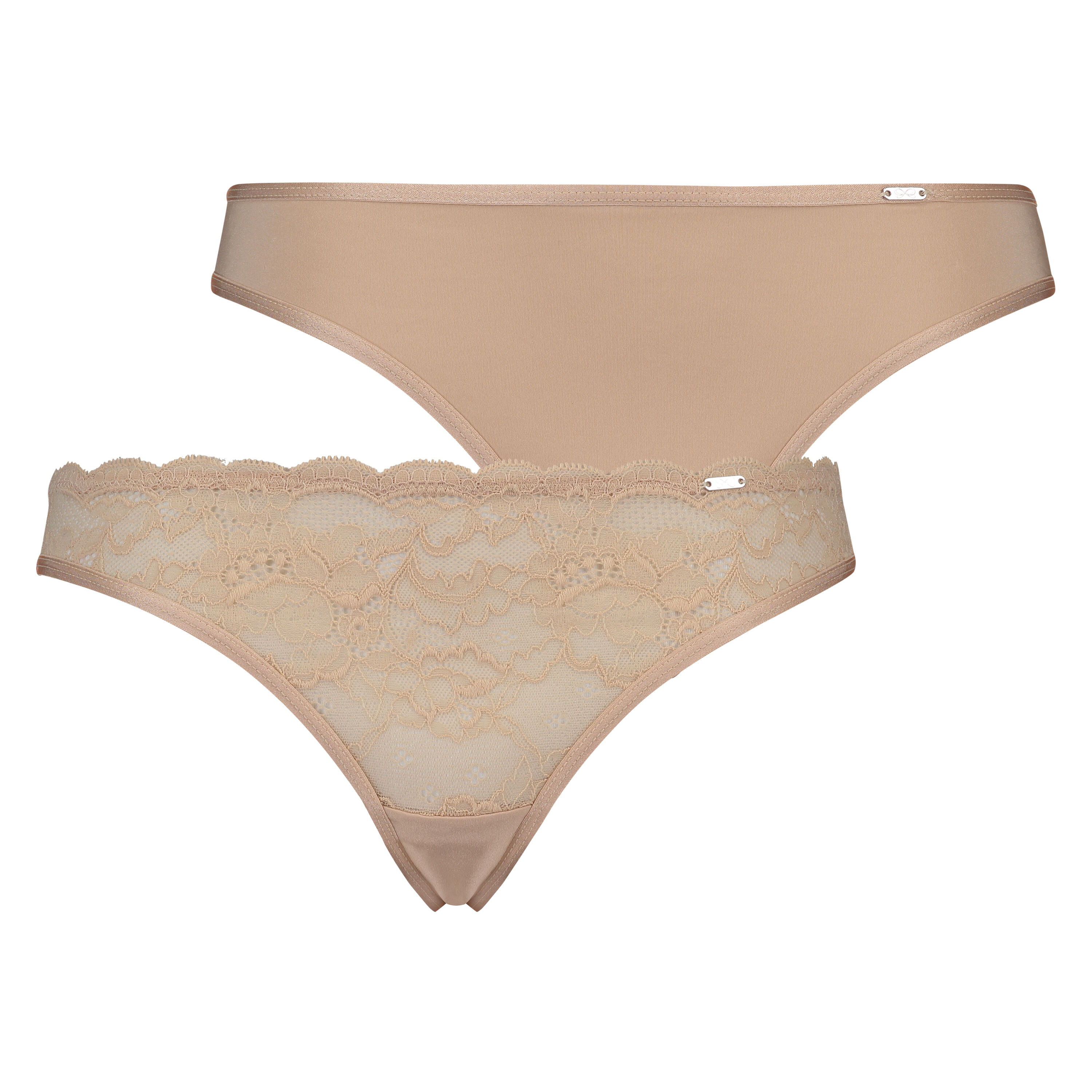 Lot de 2 strings Angie, Beige