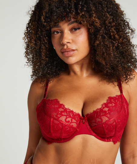 Soutien-gorge à armatures non-préformé Charlotta, Rouge