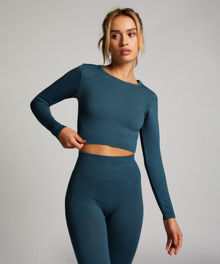HKMX Sport cropped top Seamless, Vert
