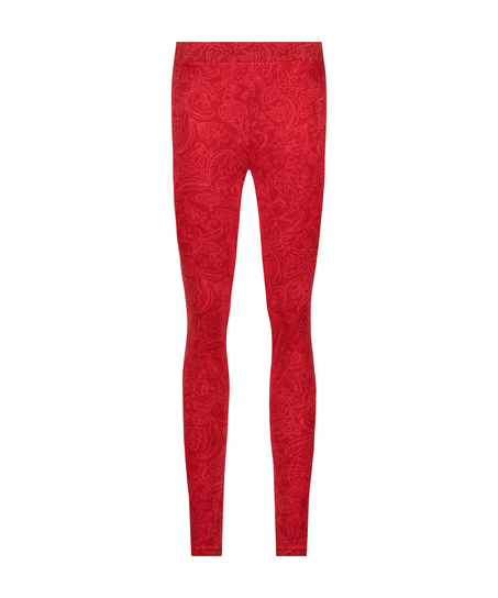 Legging en velours, Rouge