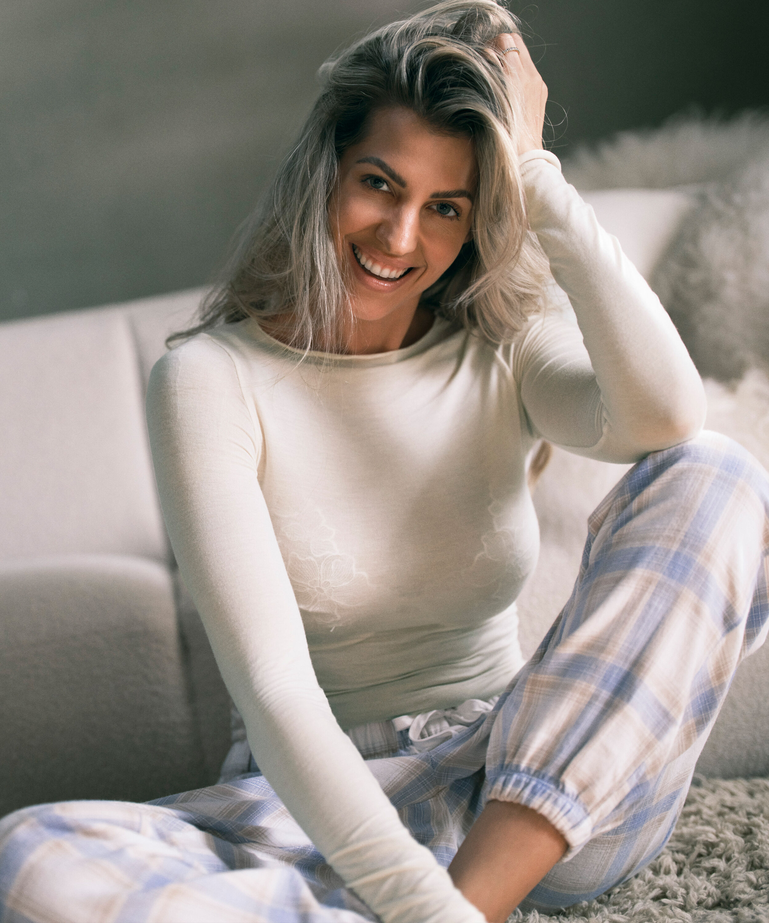 Petite pantalon de pyjama en sergé