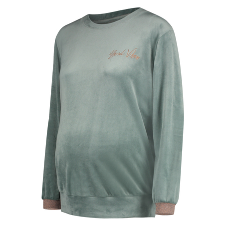 Top de grossesse en velours, Vert
