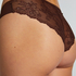 Slip brésilien Invisible Lace Back, Marron
