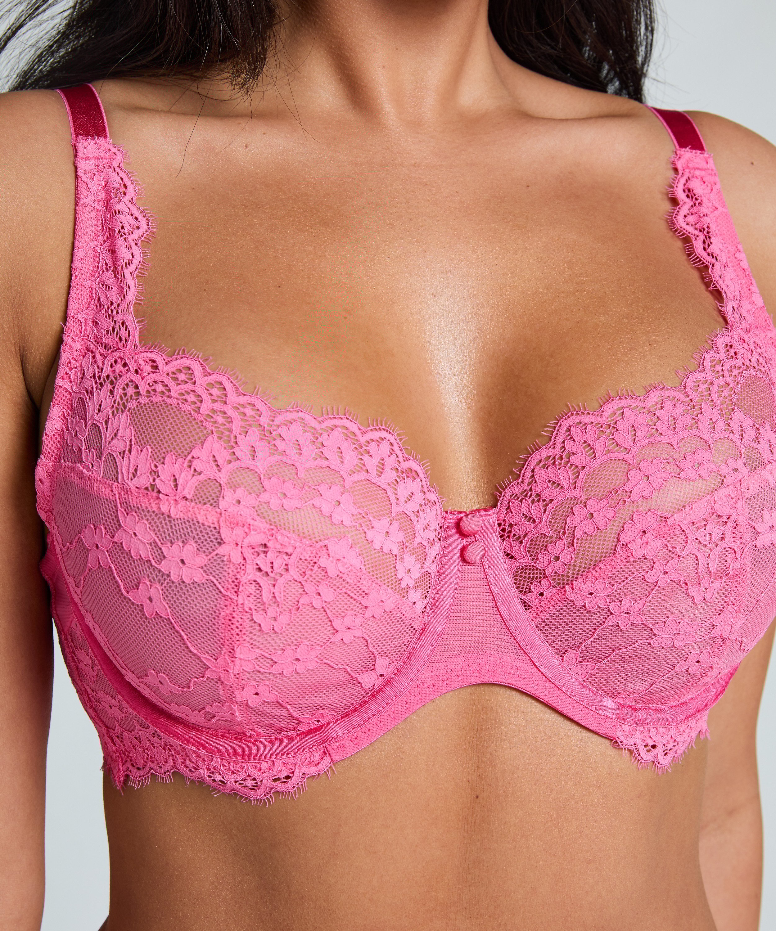 Soutien-gorge à armatures non-préformé Daisy, Rose, main