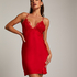 Nuisette satin, Rouge