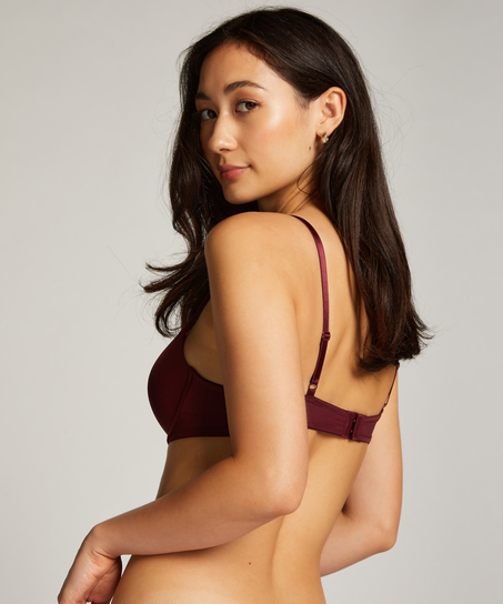 Soutien-gorge à armatures préformé Plunge, Rouge