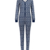 Combinaison de pyjama en Jersey Fairisle, Bleu