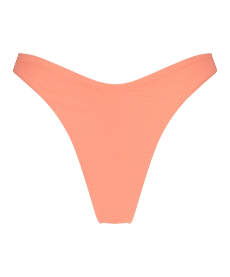 Bas de bikini échancré Peachy, Orange